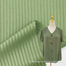 Silk Plain Dyed Jacquard Stripe Fabric for Pajamas